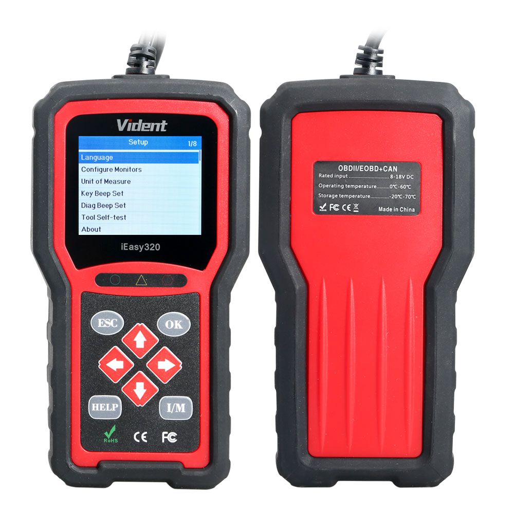 VIDENT iEasy320 Enhanced OBDII /EOBD CAN Code Reader