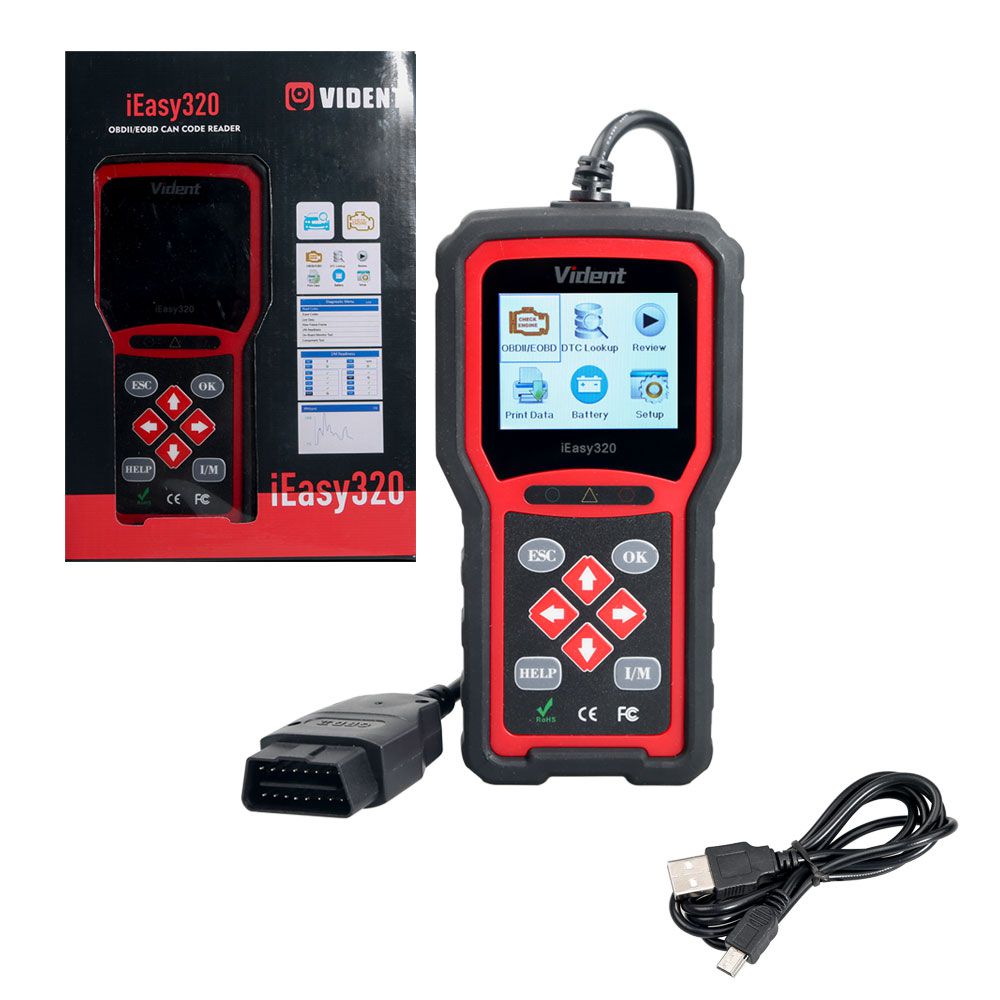 VIDENT iEasy320 Enhanced OBDII /EOBD CAN Code Reader