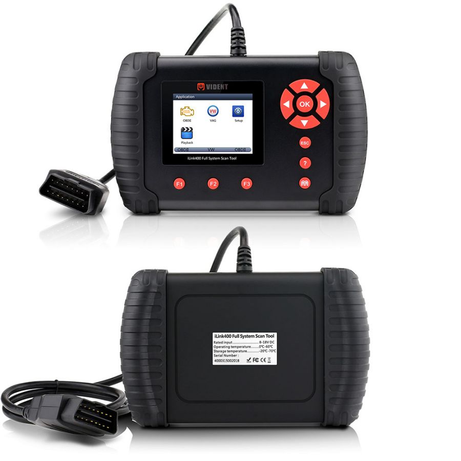 Original VIDENT iLink400 Full System Scan Tool Single Make Support ABS /SRS /EPB //DPF Regeneration /Oil Reset