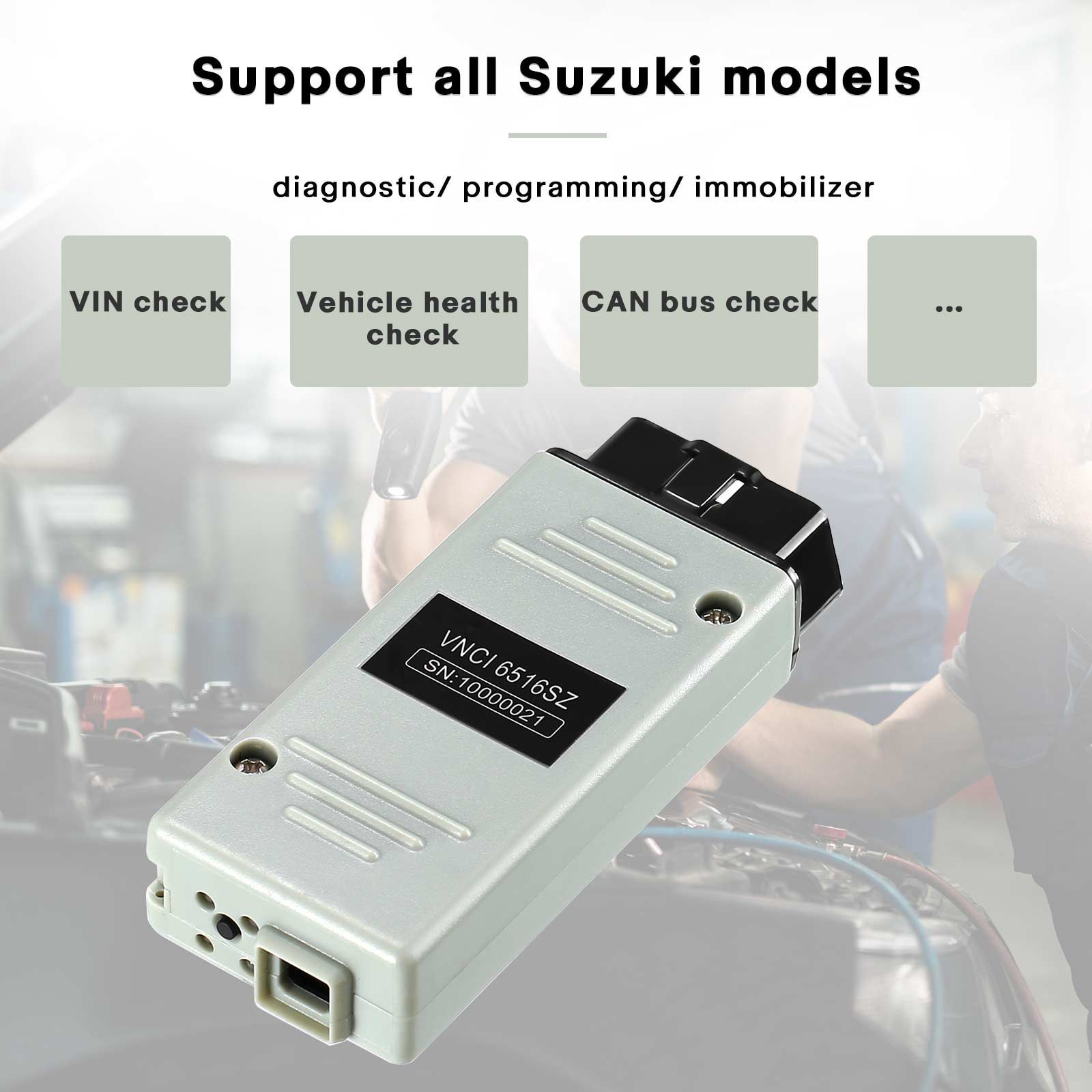 2024 VNCI 6516SZ Suzuki Diagnose Schnittstelle kompatibel mit SDT-II OEM Software Treiber