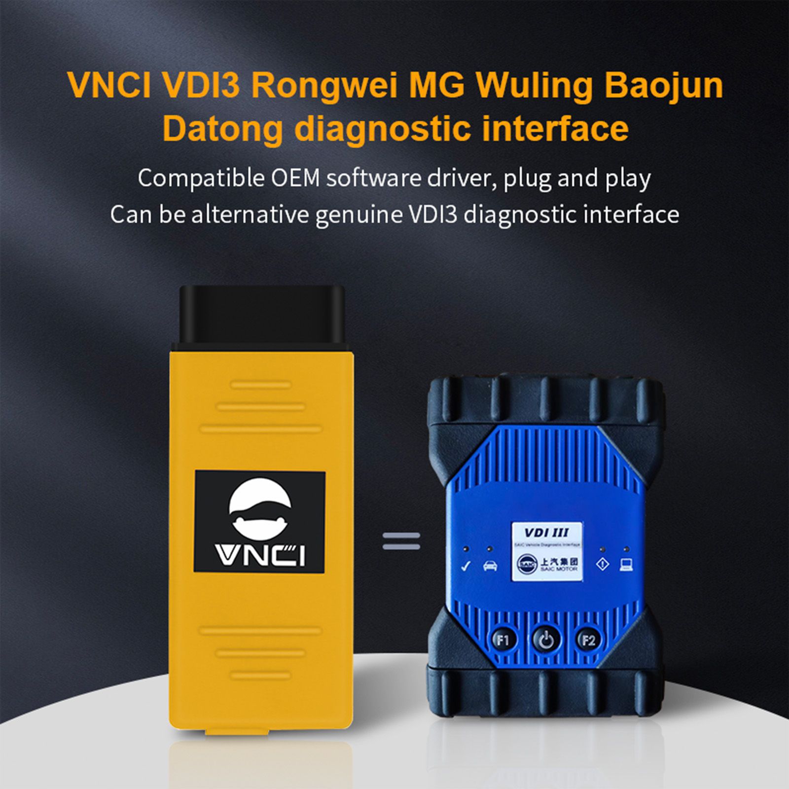 VNCI VDI3 Rongwei MG Wuling Baojun Datong Diagnoseschnittstelle kompatibel mit OEM Software Treiber, Plug and Play