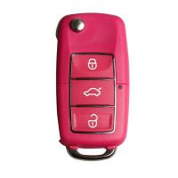 Remote Key Shell 3 Buttons With Waterproof (Red) for Volkswagen B5 Typ 5pcs /lot