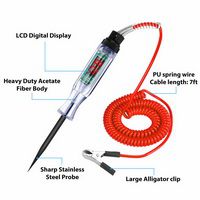 6V 12V 24V DC Auto LKW Spannung Circuit Tester Digitale Anzeige Lange Probe Stift Glühbirne Automobil Diagnose Werkzeuge Auto Reparatur