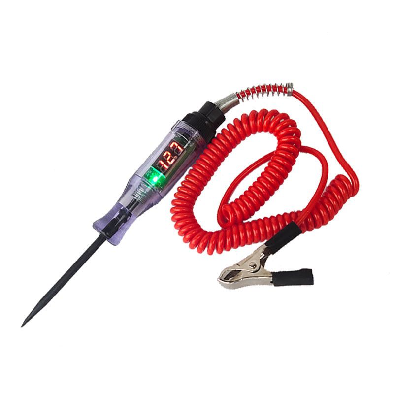 6V 12V 24V DC Auto LKW Spannung Circuit Tester Digitale Anzeige Lange Probe Stift Glühbirne Automobil Diagnose Werkzeuge Auto Reparatur