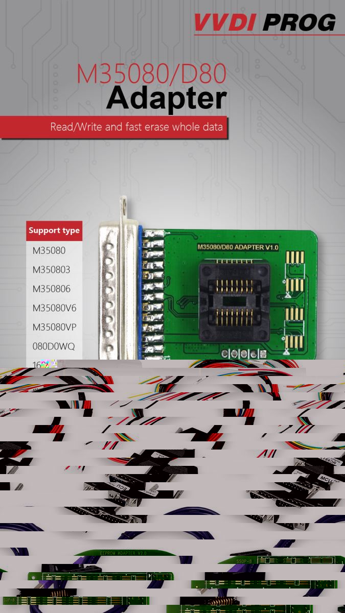 Xhorse VVDI Prog Programmierer Mehrsprachig mit vollen 11 Arten von Adaptern