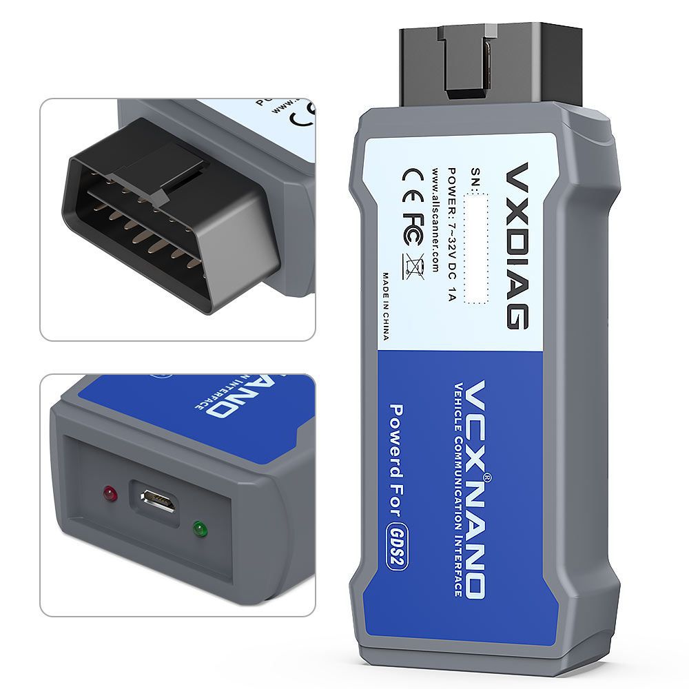 USB Version VXDIAG VCX Nano für GM/OPEL GDS2 V2022.05 Tech2WIN 16.02.24 Diagnosewerkzeug