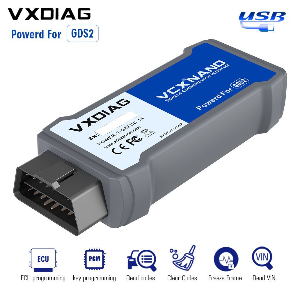 USB Version VXDIAG VCX Nano für GM/OPEL GDS2 V2022.05 Tech2WIN 16.02.24 Diagnosewerkzeug