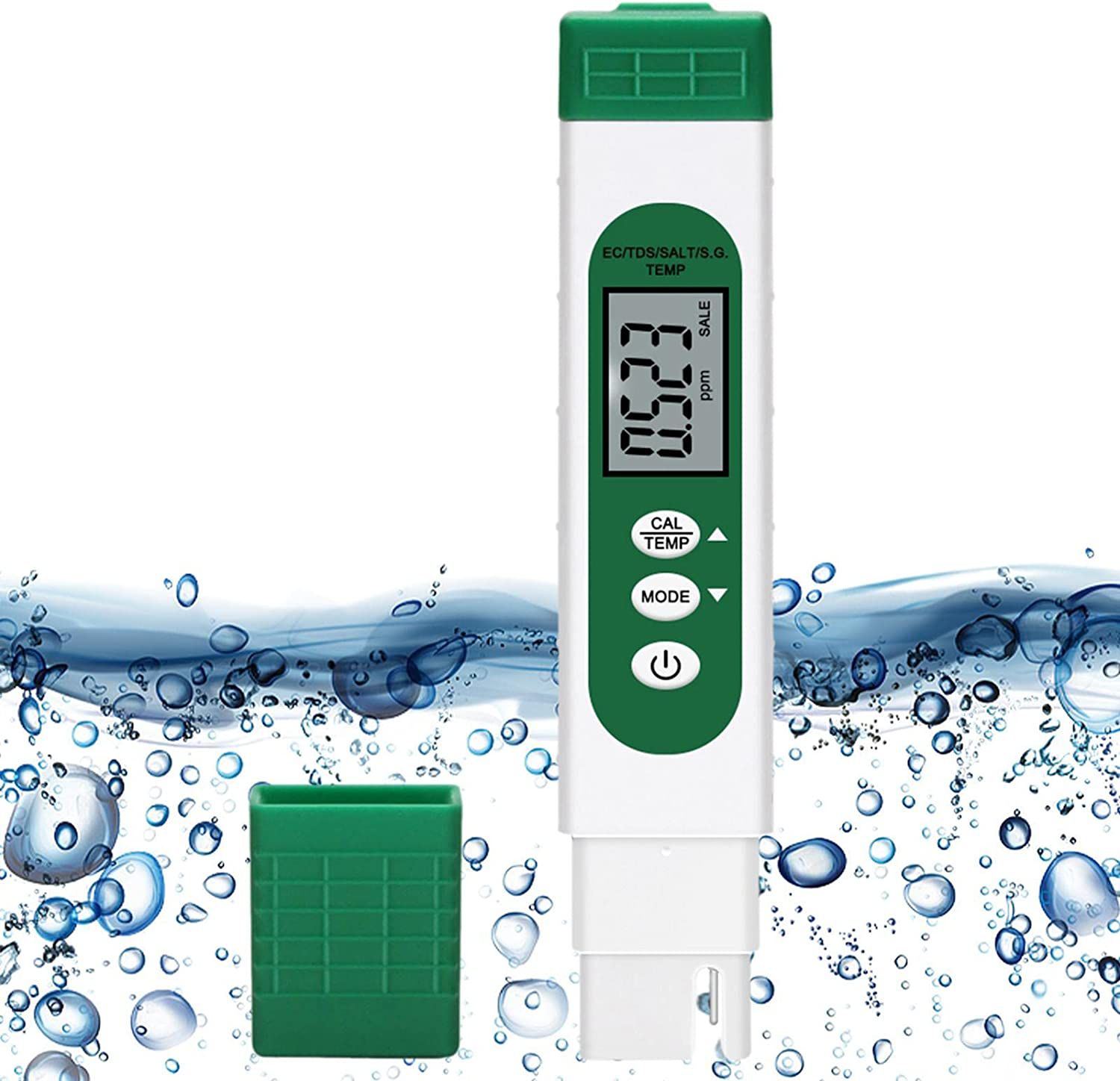 Wasser Tester Pen LCD Display Wasser Tester EC TDS Temp Meter 5-in-1 Multifunktionale hohe Genauigkeit Wasser Test Meter für Hydropon