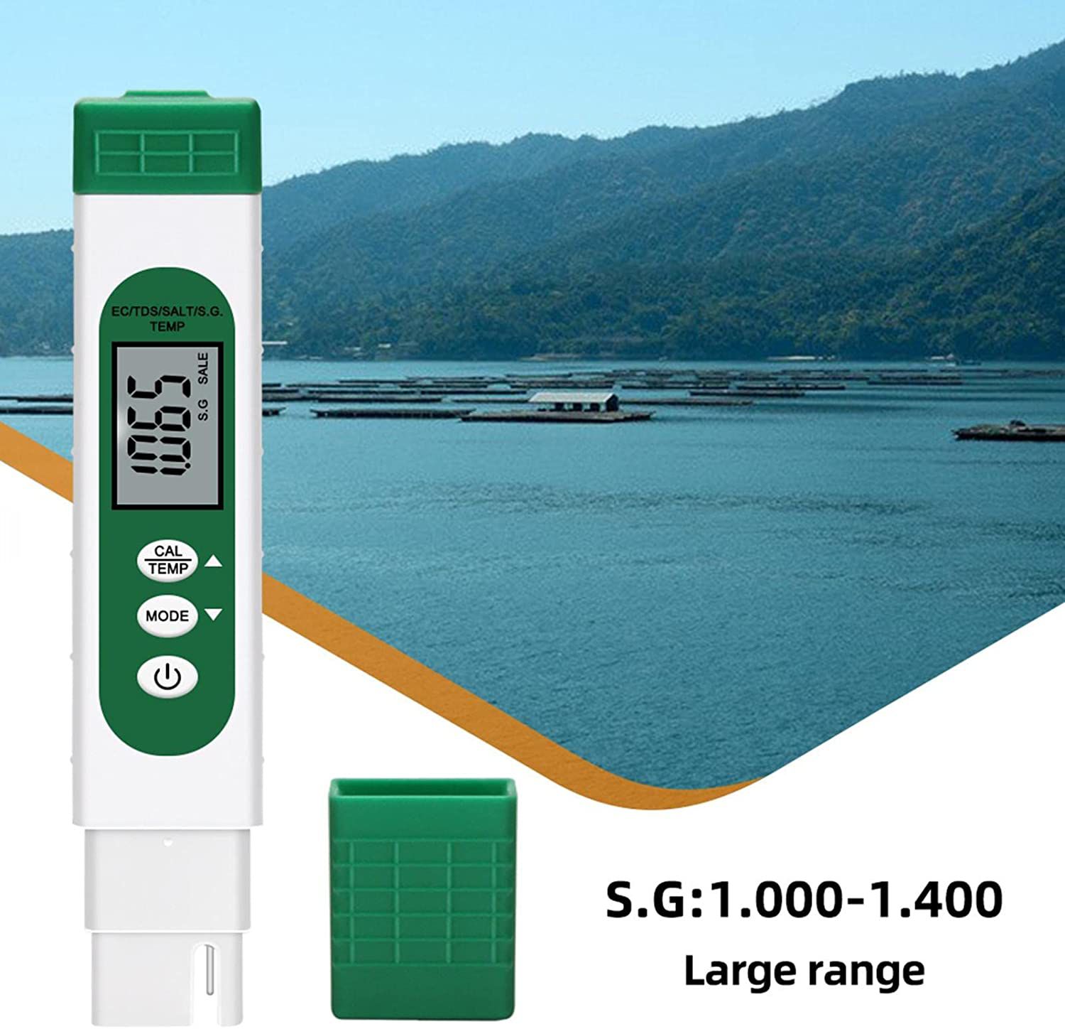 Wasser Tester Pen LCD Display Wasser Tester EC TDS Temp Meter 5-in-1 Multifunktionale hohe Genauigkeit Wasser Test Meter für Hydropon