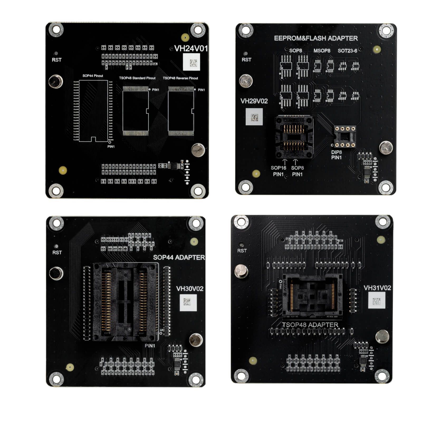 Unten finden Sie eine Liste an Dokumenten, die Xhorse Multi-Prog Programmer Adapters XDMP04GL VH24 SOP44 TSOP48 Flachfernseher hinzufügen.