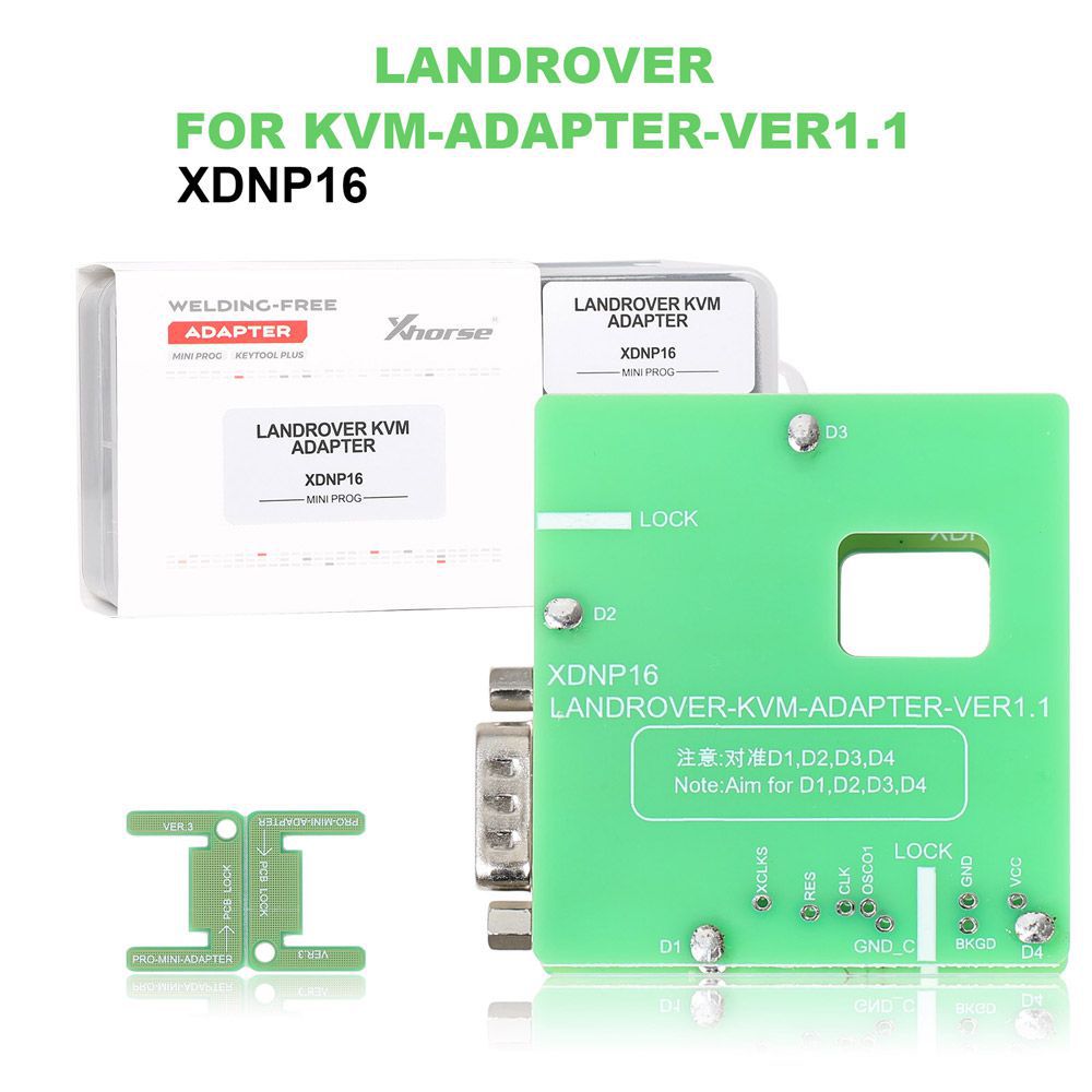 Xhorse Solder-Free Adapter und Kabel Full Set XDNPP0CH 16pcs Arbeiten mit MINI PROG und KEY TOOL PLUS