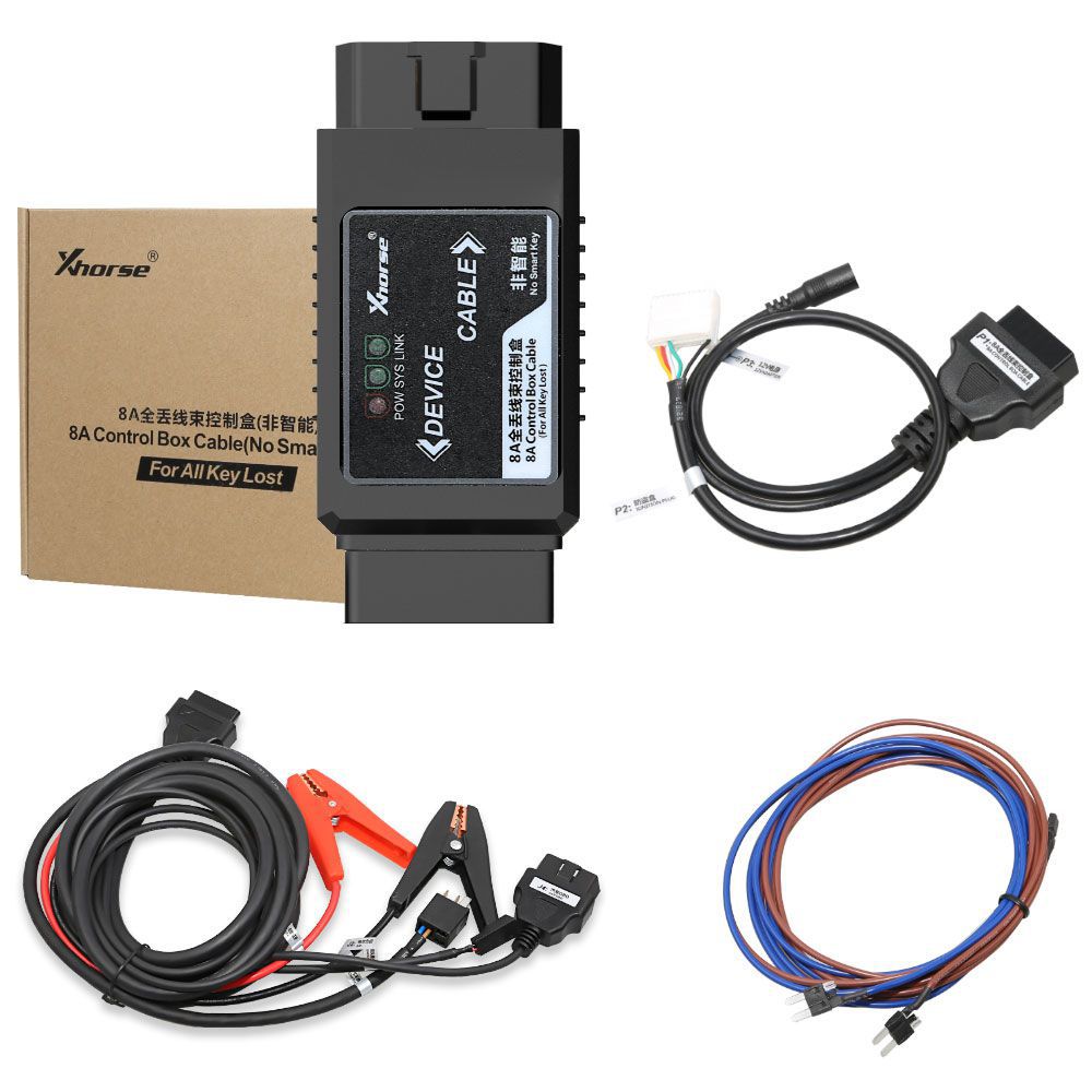 Xhorse VVDI Key Tool Max + MINI OBD Tool + Toyota 8A All Keys Lost Adapter Erhalten Sie kostenlose Erneuerung Kabel