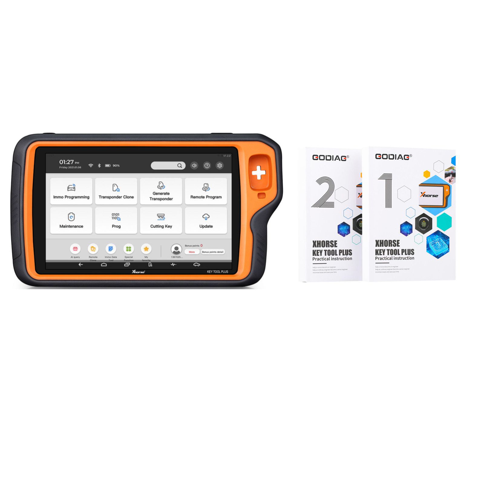 Xhorse VVDI Key Tool Plus Pad mit GODIAG Praktische Anleitung 1&2 Zwei Bücher