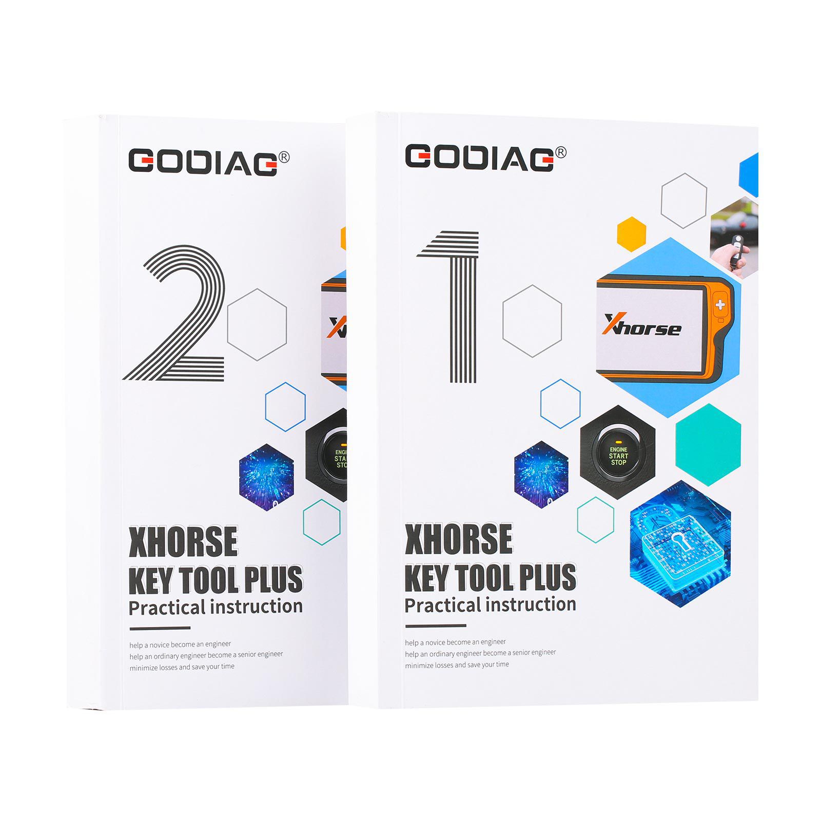 Xhorse VVDI Key Tool Plus Pad mit GODIAG Praktische Anleitung 1&2 Zwei Bücher