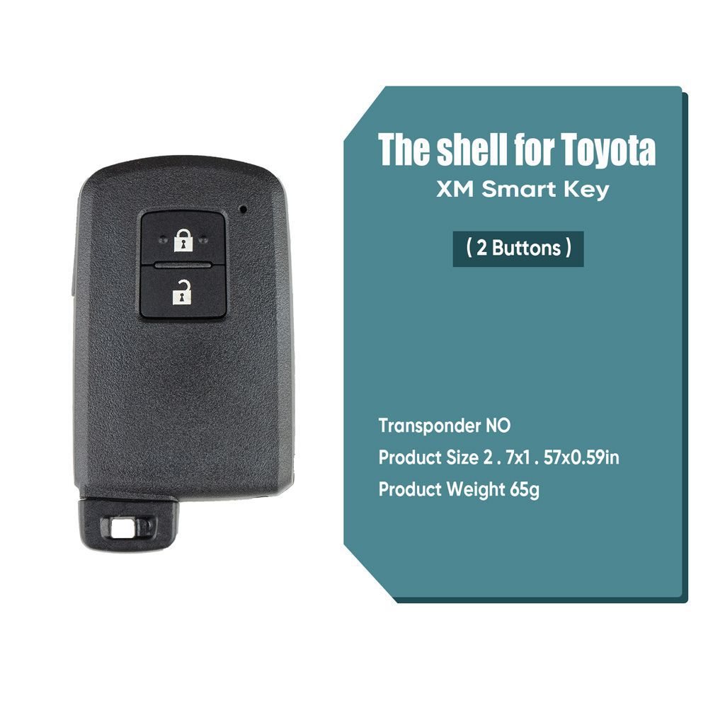 Xhorse VVDI Toyota XM Smart Key Shell 1746 2 Tasten 5pcs/Lot