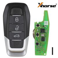 Xhorse XKFEF5EN FA.LL Typ Drahtklappschlüssel 3 Knöpfe Hell Schwarz Universal Remote Key 5pcs / lot