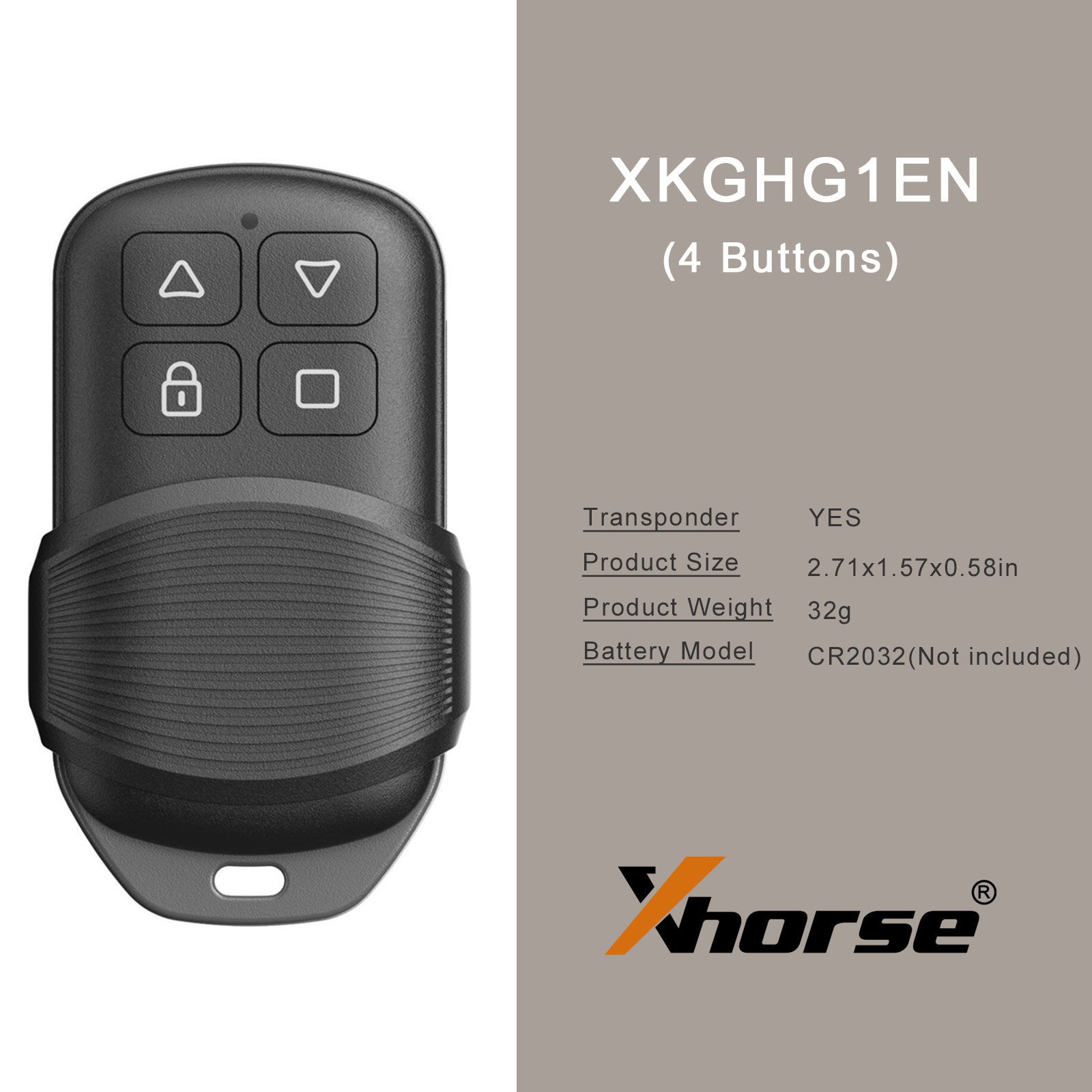 2023 Neueste Xhorse XKGHG1EN Masker Garage Remote 5pcs/lot