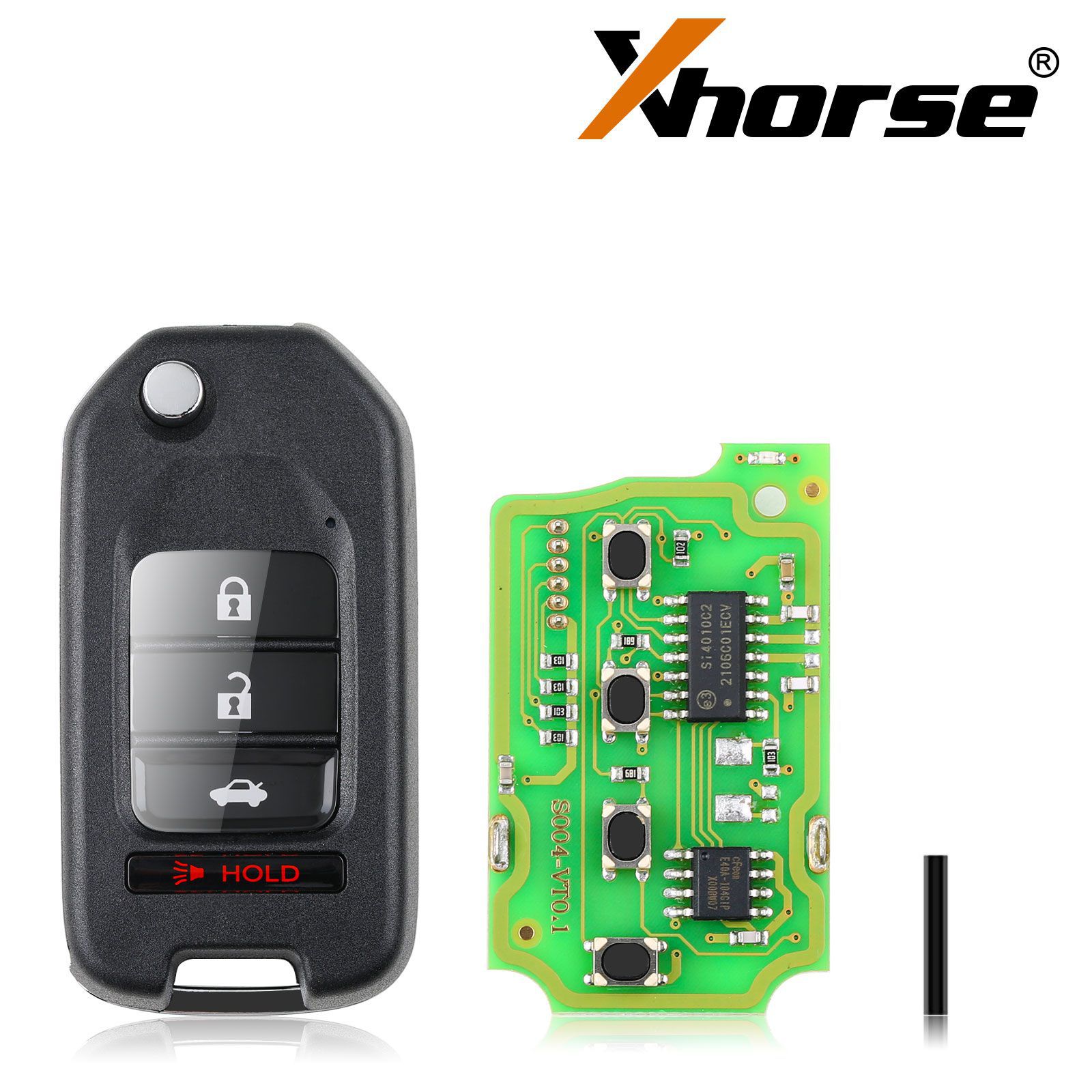 Xhorse XKHO01EN Drahtfernschlüssel Fob 3+1 Taste für Honda Typ 5pcs/lot