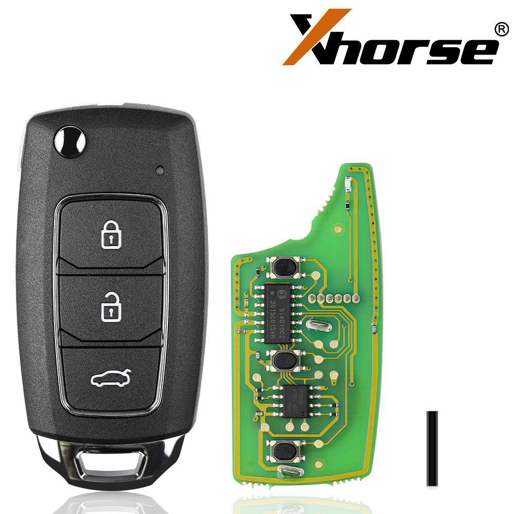 Xhorse XKHY05EN Drahtfernschlüssel Hyundai 3 Tasten Englisch 5pcs/lot