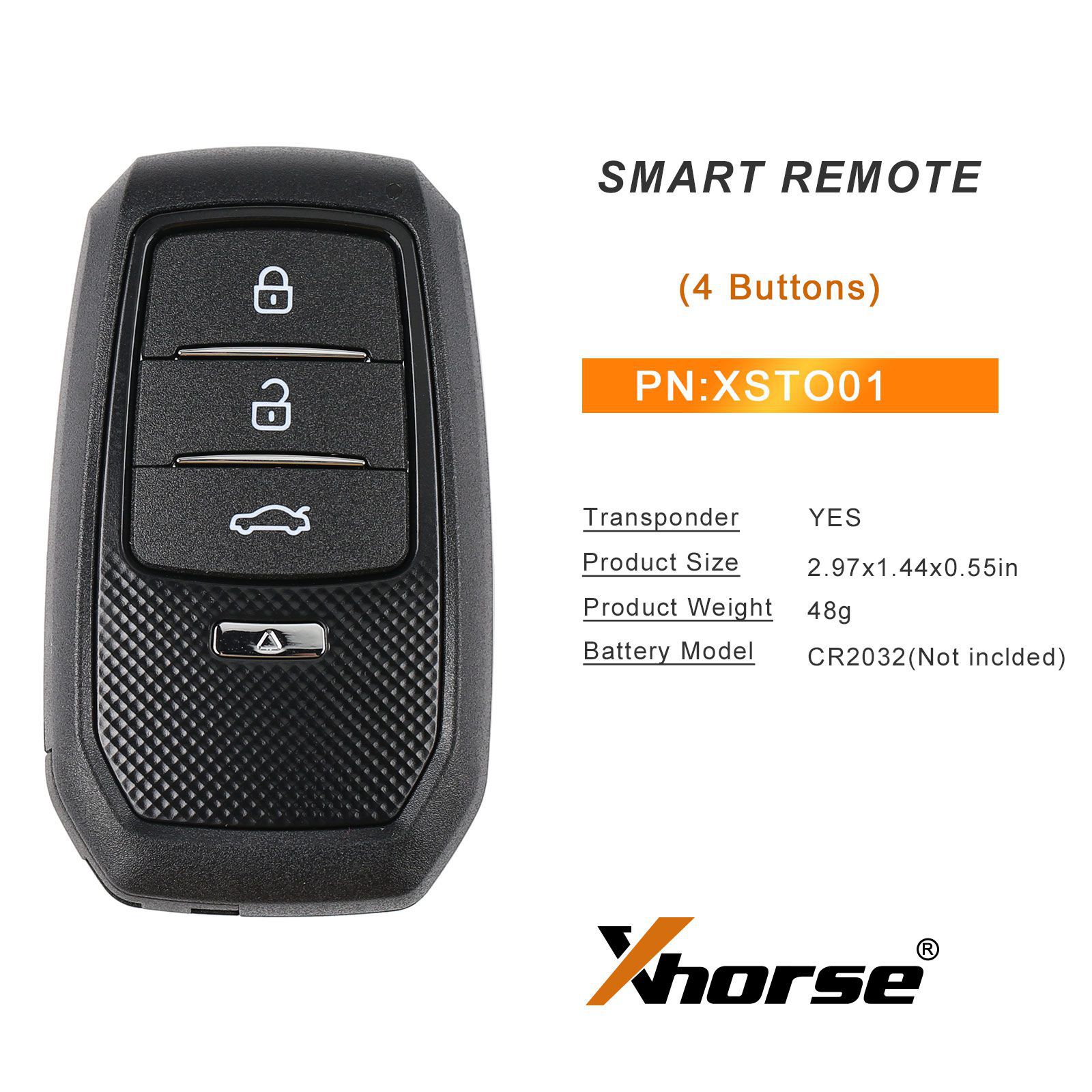 2022 Neueste Xhorse XSTO01EN TOY.T für Toyota XM38 Smart Key mit Shell Support 4D 8A 4A