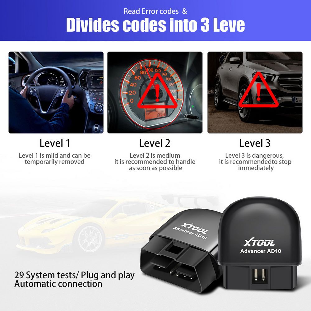 XTOOL AD10 ELM327 Advancer OBD2 Diagnosescanner