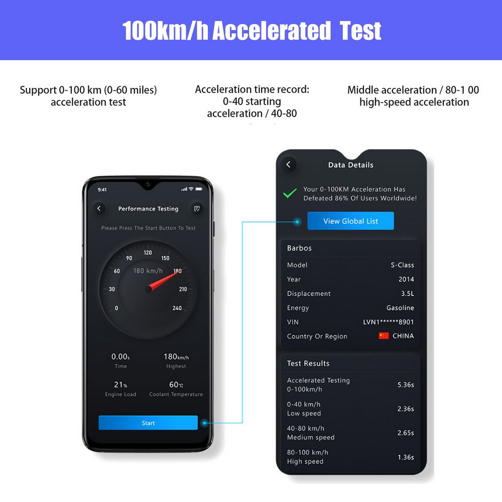 XTOOL AD10 ELM327 Advancer OBD2 Diagnosescanner