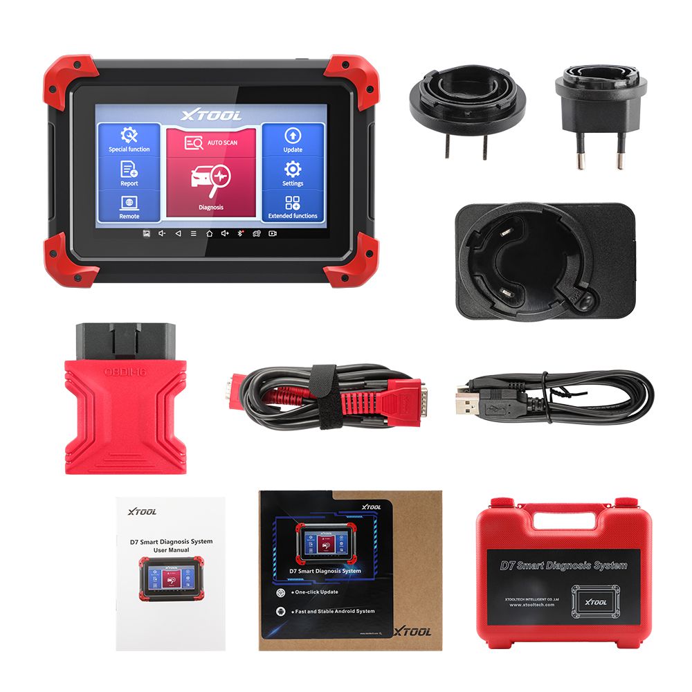 Neueste XTOOL D7 Automotive All System Diagnostic Tool Code Reader Key Programmer Auto Vin mit 26+ Reset Funktionen Aktiver Test