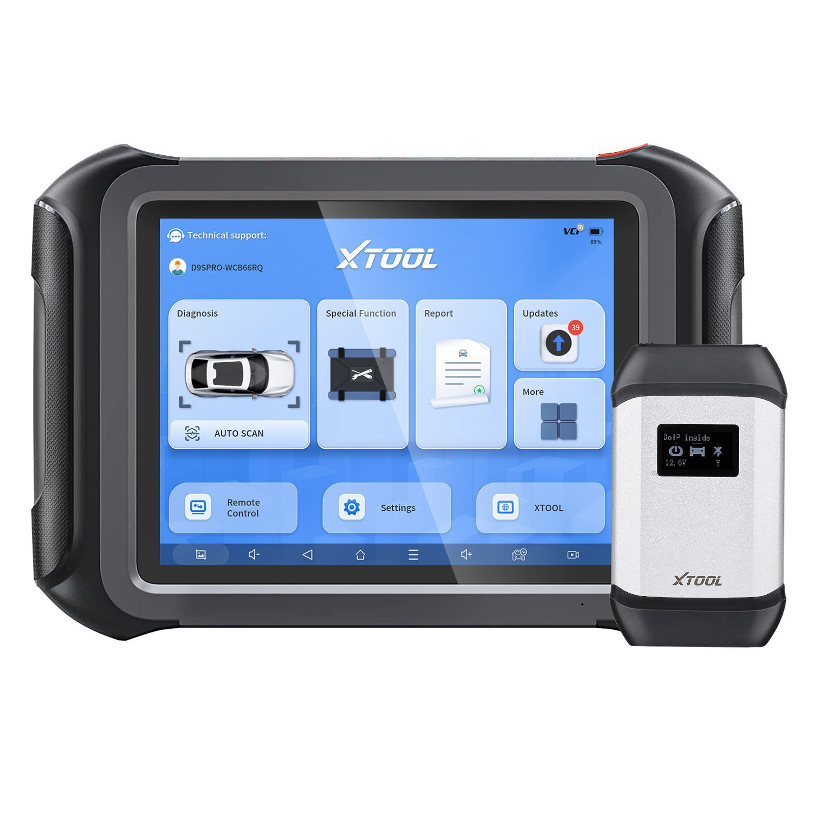 2023 XTOOL D9S Pro Wifi Verbindung Auto Diagnose Scanner Unterstützung ECU Coding Topologie Mapping Key Programmierung 42 Service Funktionen CAN FD DoIP