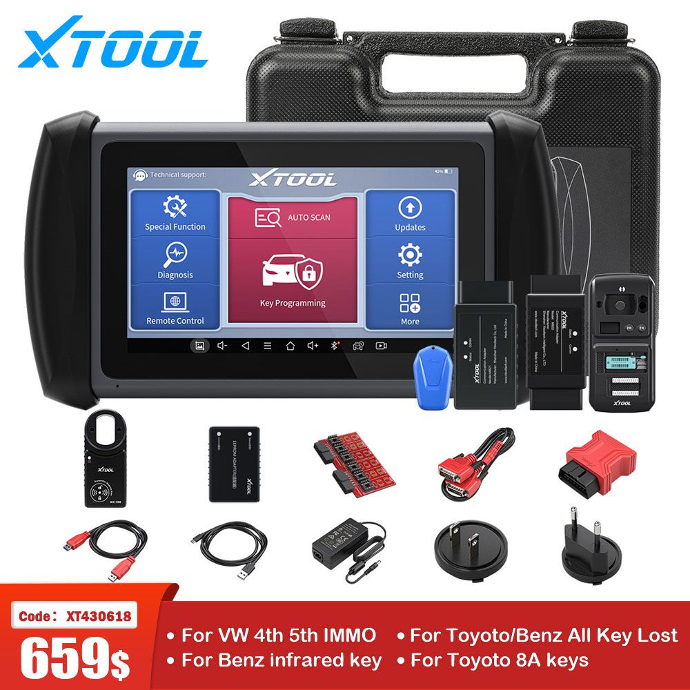 XTOOL InPlus IK618 Auto Key Programmer X100PAD3 Für Toyota/Benz Alle Schlüssel verloren mit Kc100 Für VW 4th&5th IMMO Diagnosewerkzeug