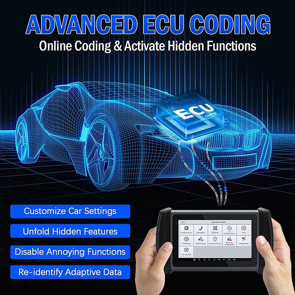 XTOOL InPlus IP819TS TPMS Programmierung Alle Systeme Diagnose Bi-Directional Control 30+ Zurücksetzen Bluetooth Automotive WIth 4pcTS100