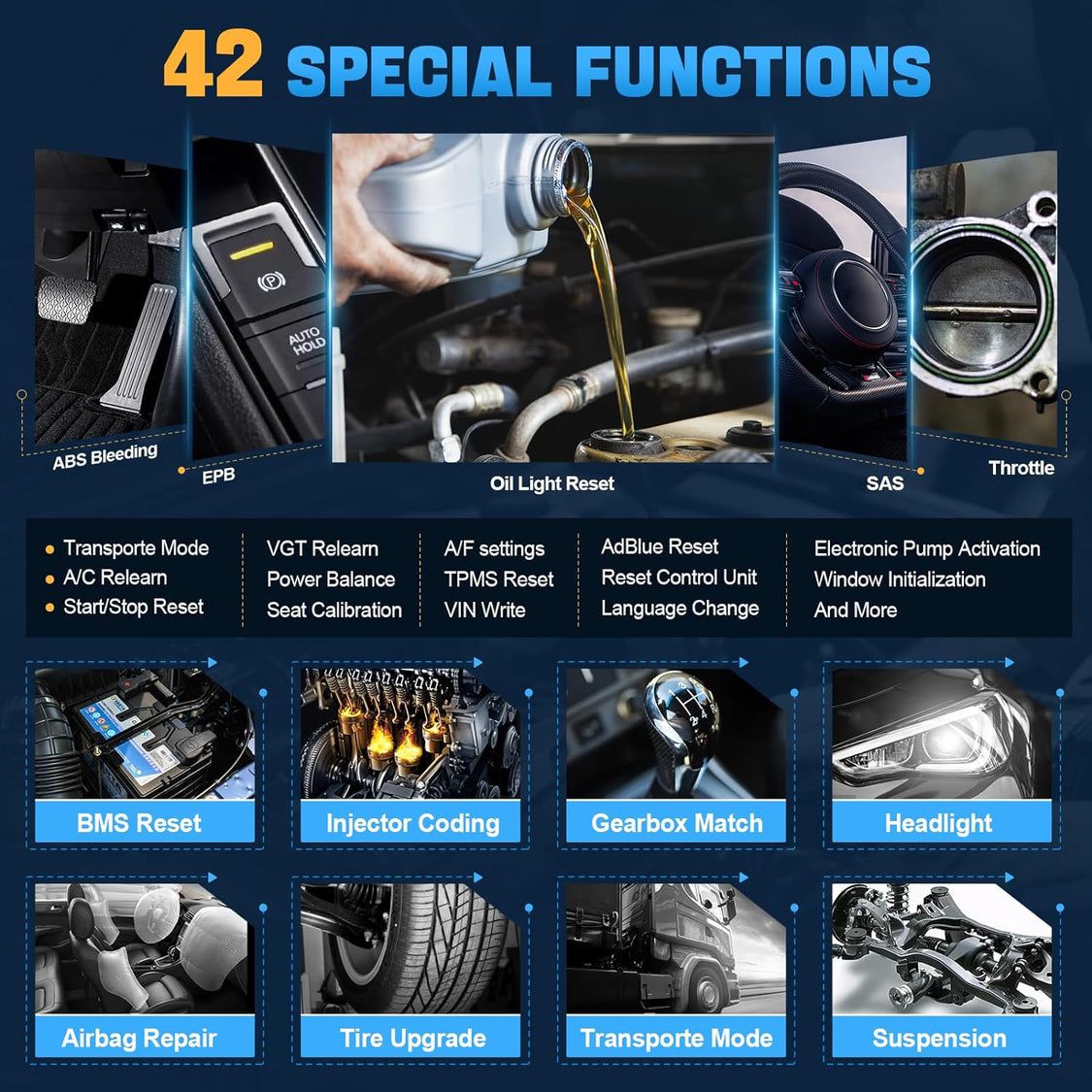 XTOOL InPlus IP919 drahtloses bidirektionales Diagnosewerkzeug mit ECU-Codierung, 42+ Service, FCA AutoAuth, Topologiekarte, DoIP CAN FD 3 Jahre Kostenloses Update