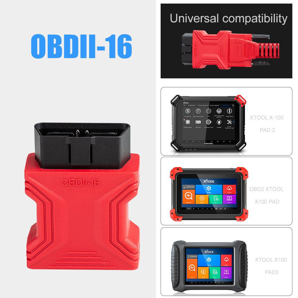 XTOOL OBD16 Pin Adapter Kompatibel mit Pro2/PAD/PAD2 Anschluss PAD3