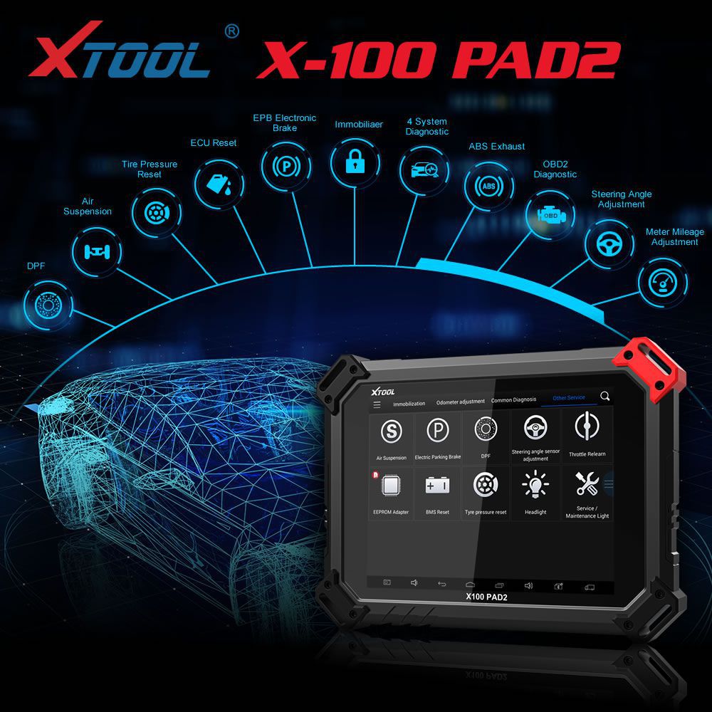 XTOOL X-100 PAD 2 Special Functions Expert Update Version von X100 PAD