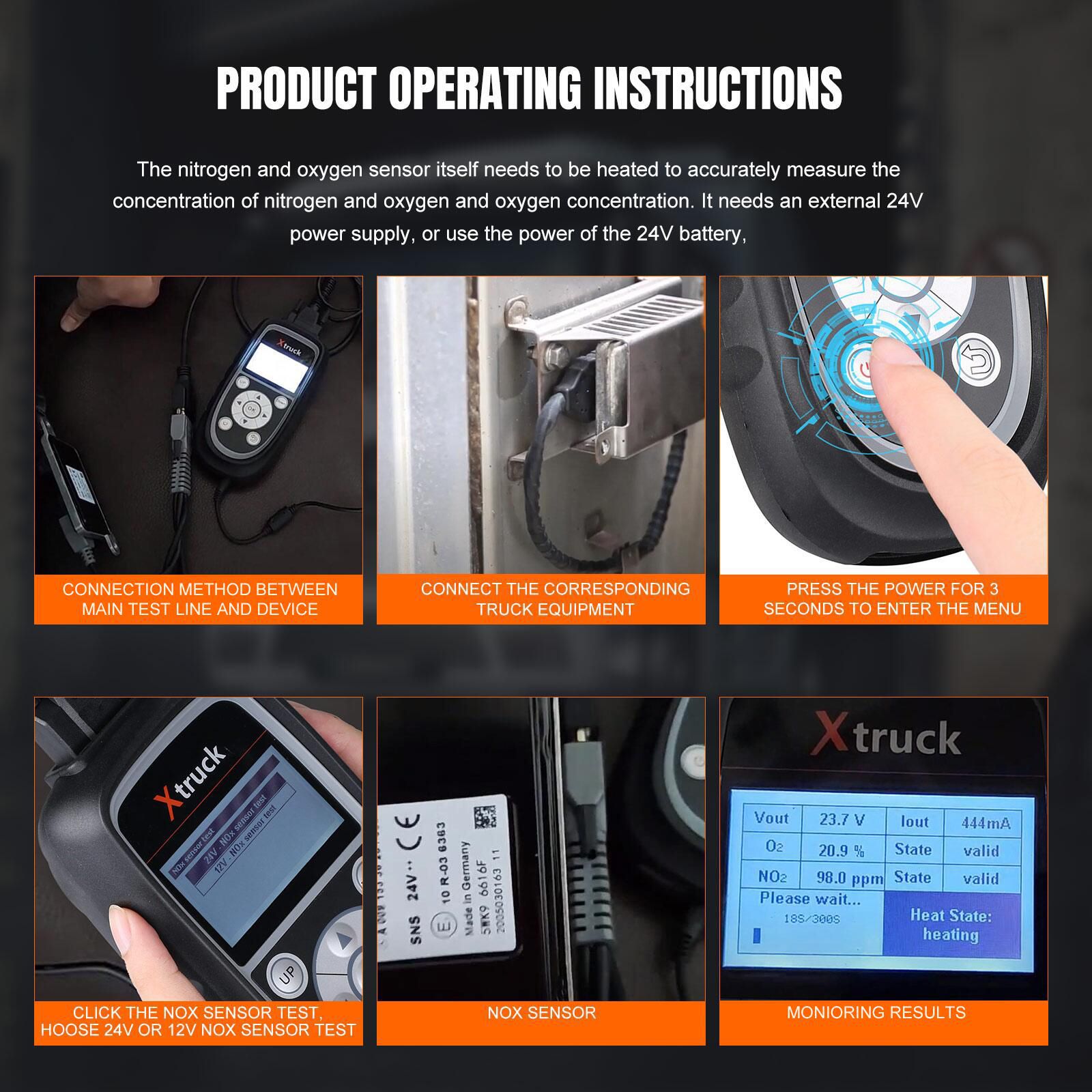 Xtruck Y005 Stickstoff und Sauerstoff Sensor Detektor LKW Leuchtmittel Maschine Harnstoff Pump Tester Auto Reparatur Harnstoff Düse Pumpe Diagnose Tool