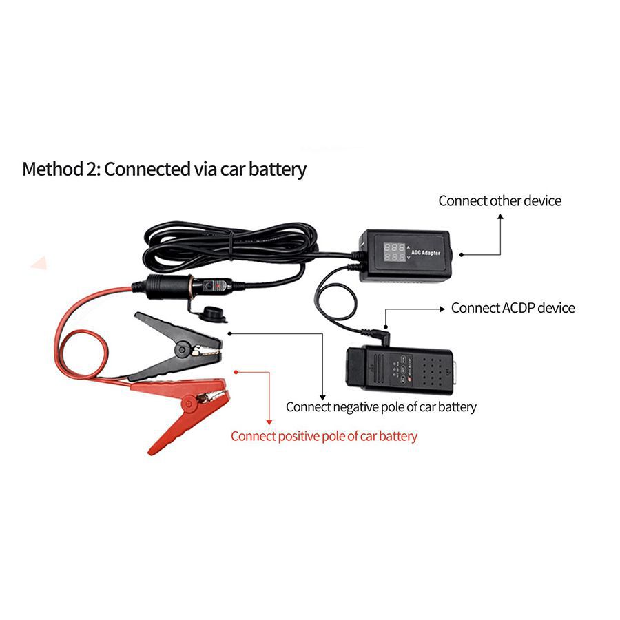 YANHUA Fahrzeug Netzteil ADC Adapter Essential Tool Outdoor Programmierung