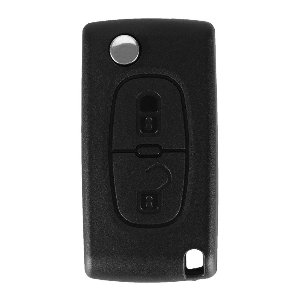 2 Tasten Auto Car Remote Key Foto ID46 Chip Für Peugeot 