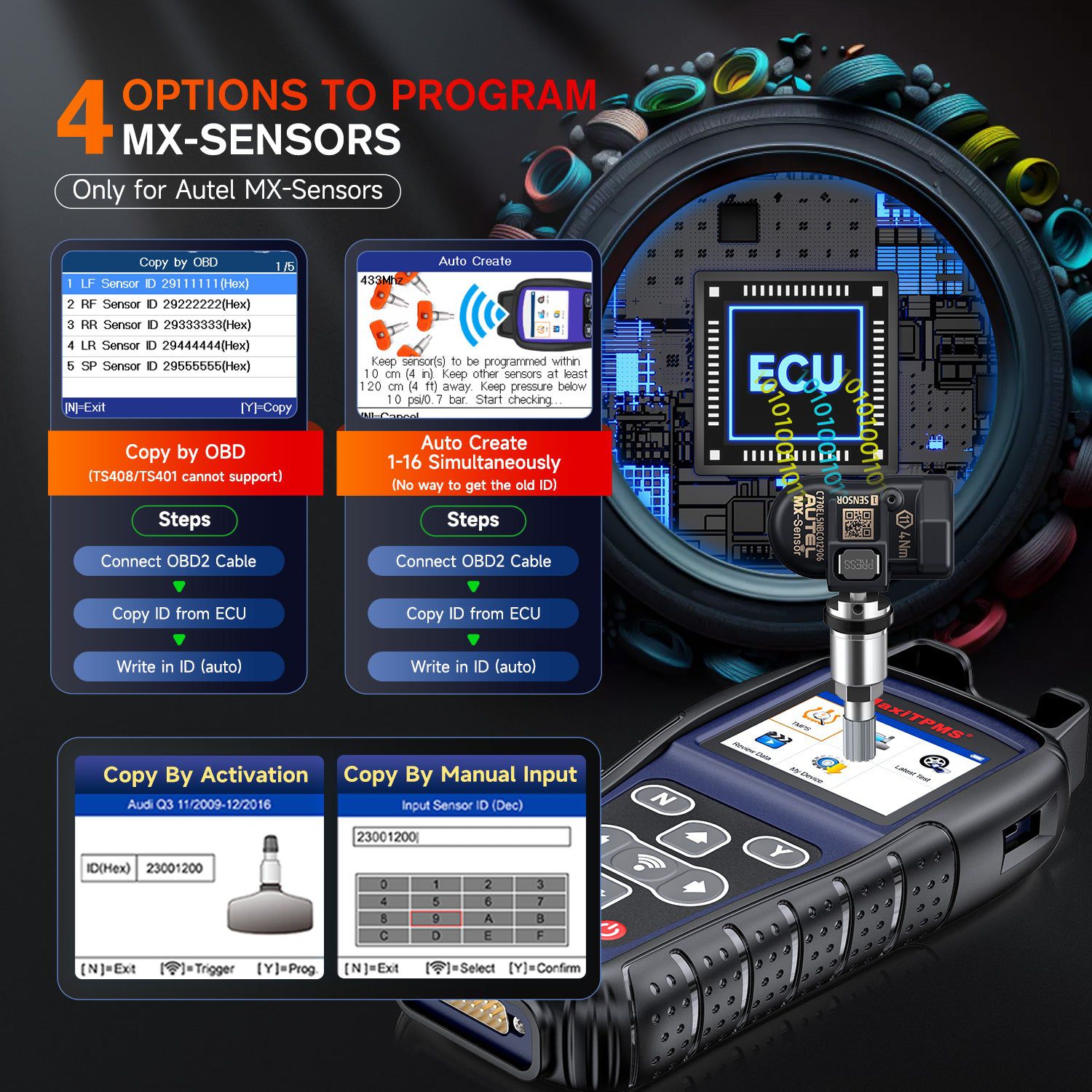 Autel MaxiTPMS TS501 Pro Professionelles TPMS-Werkzeug