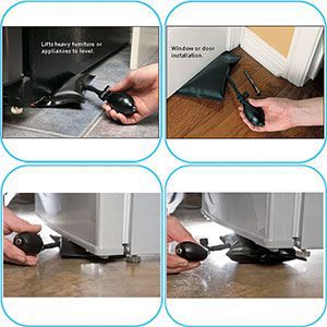 DegeTools Professionelle Schlosser Luftpumpe Keil 4 pack