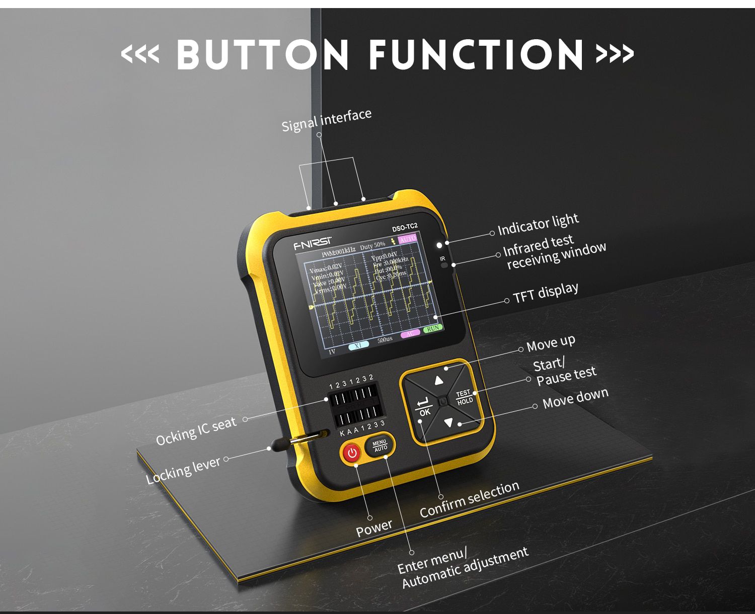 FNIRSI DSO-TC2 Portable Digital Oszilloskop