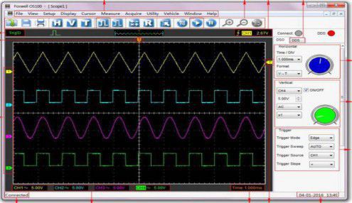 Foxwell OS100 Four Channel Automotive Measurement Oscilloskop