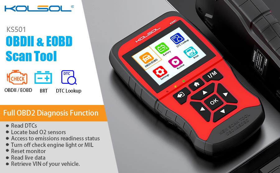 KOLSOL KS501 obd2 (Funktion)