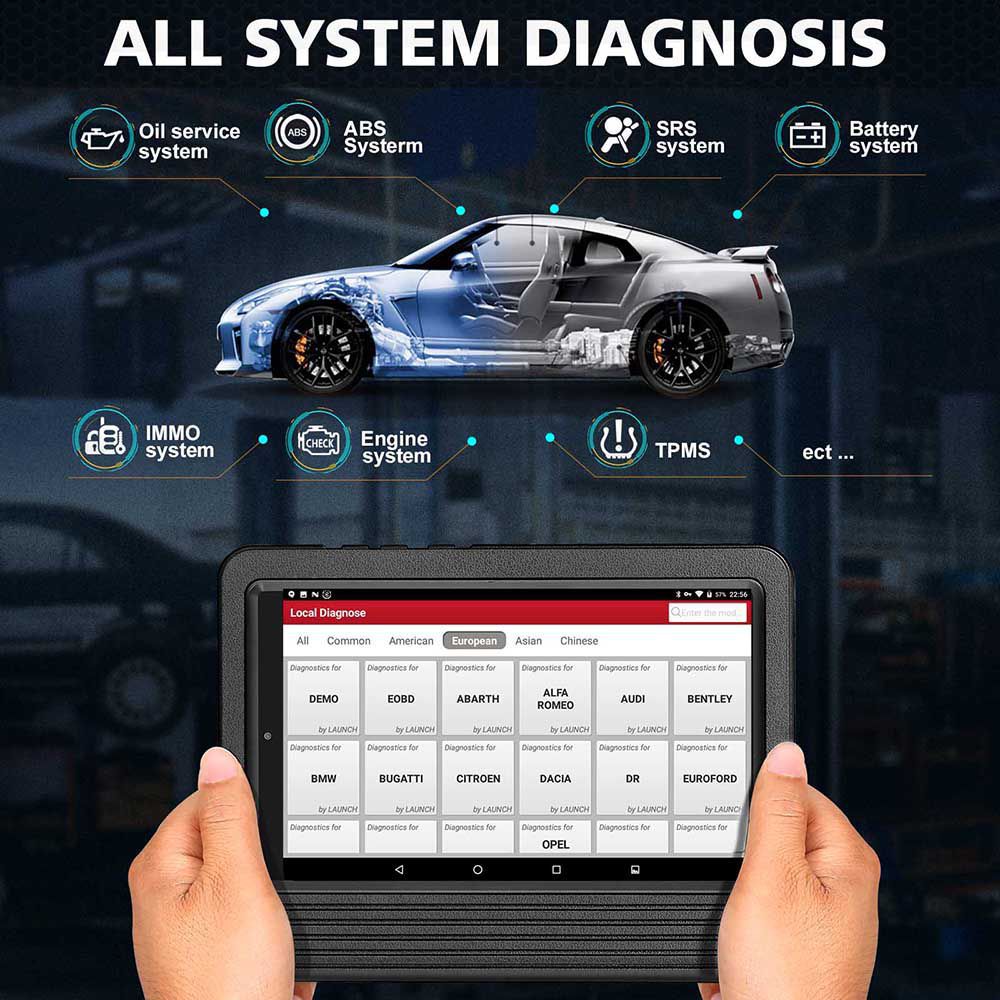 LAUNCH X431 V V4.0 alle Systemdiagnose