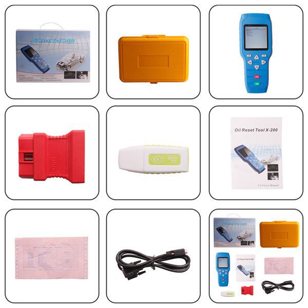 Ölzurücksetzen Tool X-200 Paketliste