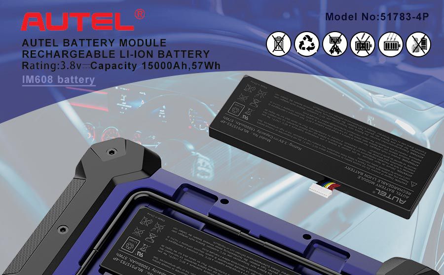Original Autel MaxiIM IM608 Akku