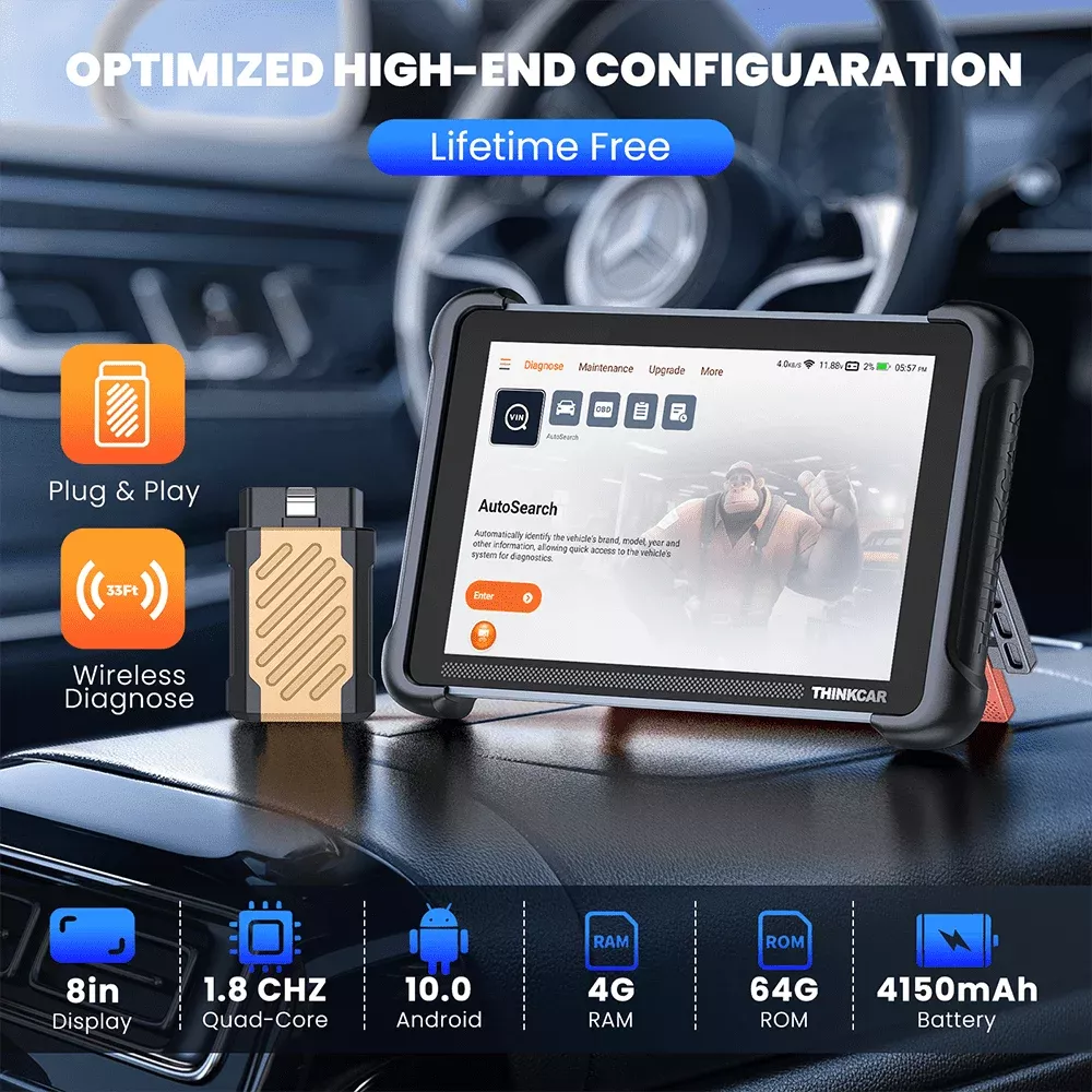 THINKCAR THINKSCAN 689BT Professionelle Auto Diagnose Auch