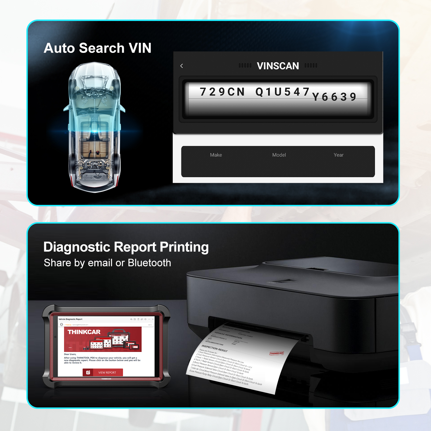 THINKCAR THINKTOOL PAD8 OBD2 Auto Diagnose Tool