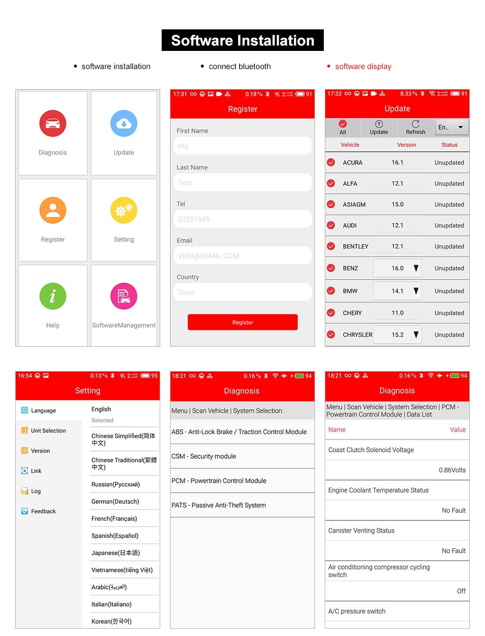 UCANDAS VDM2 Vollsystem Scanner