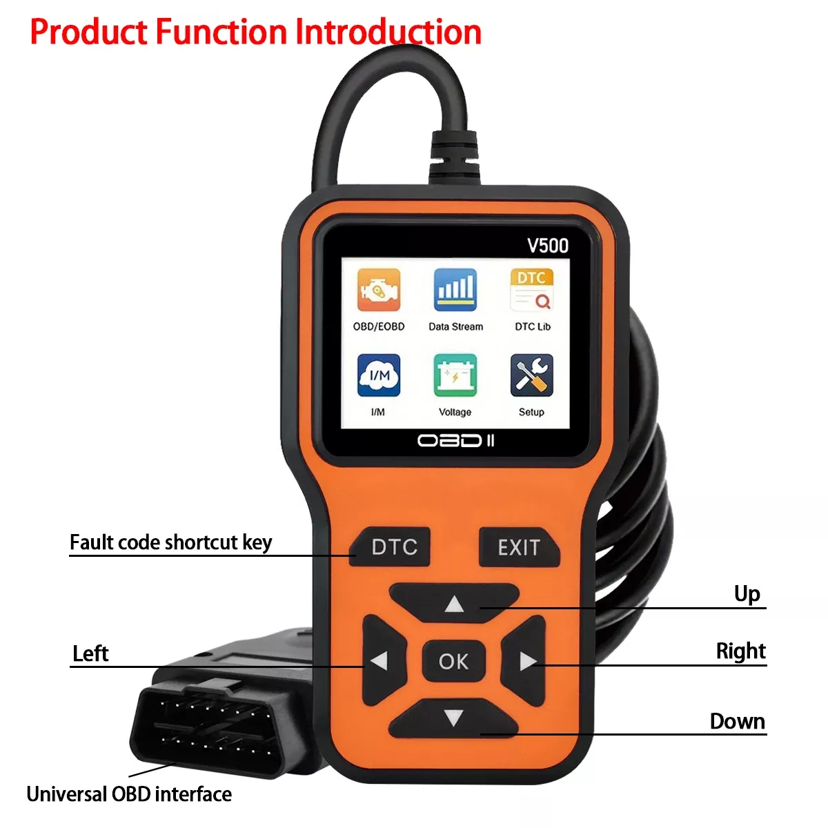 V500 Auto OBD2 Scanner