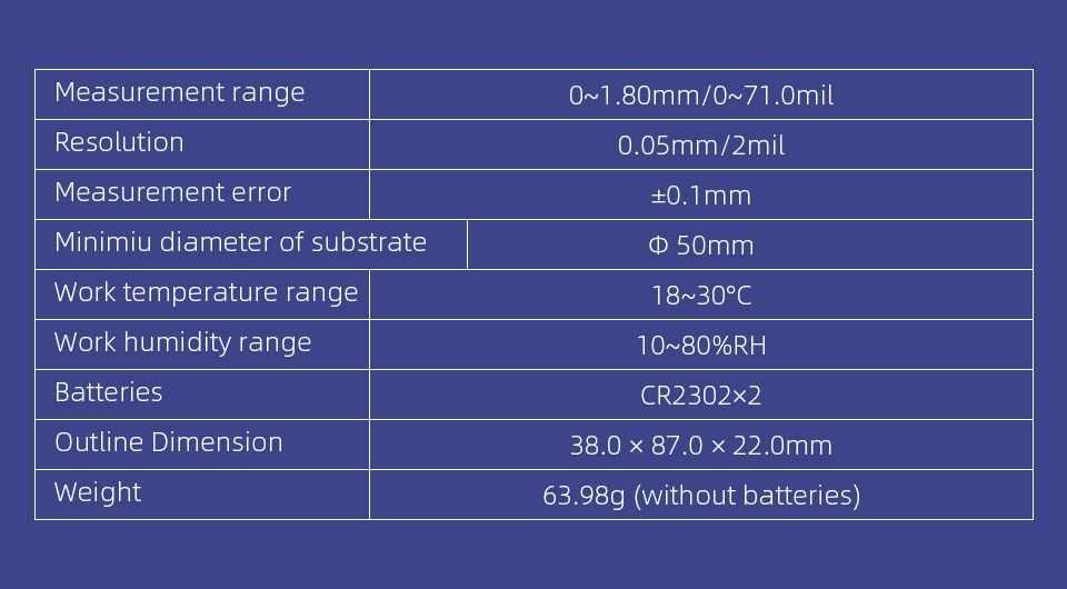 VDIAGTOOL VC100 Car Thickness Messgerät im Kombibereich