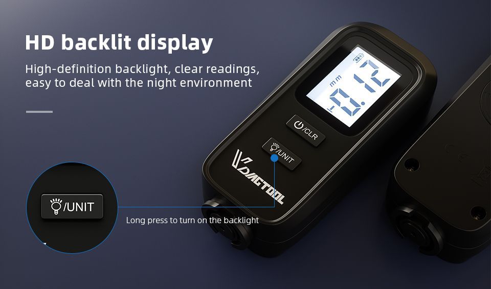 VDIAGTOOL VC100 Car Thickness Gauge Meter